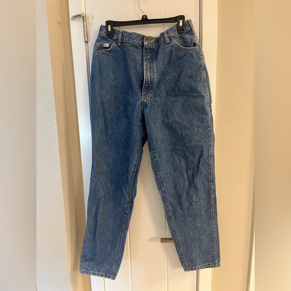 Vintage Lee M.R. 80s 90s High Waisted Straight Leg Mom Dad Jeans